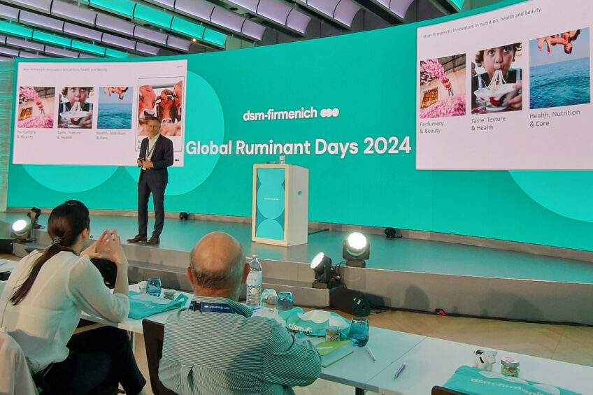 Ivo Lansbergen president Animal Nutrition & Health dsm-firmenich at the Global Ruminant days in Vienna, Austria.