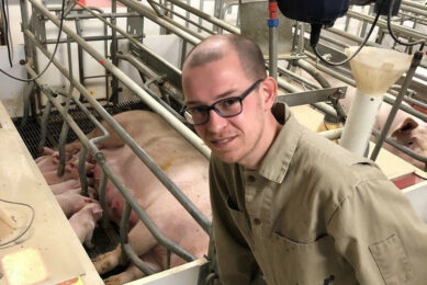 Senior data scientist Noud Aldenhoven regularly visits feed mills and farms to understand why certain things are done. Photo: Trouw Nutrition